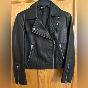 TOPSHOP 100% Genuine Leather Jacket Womens